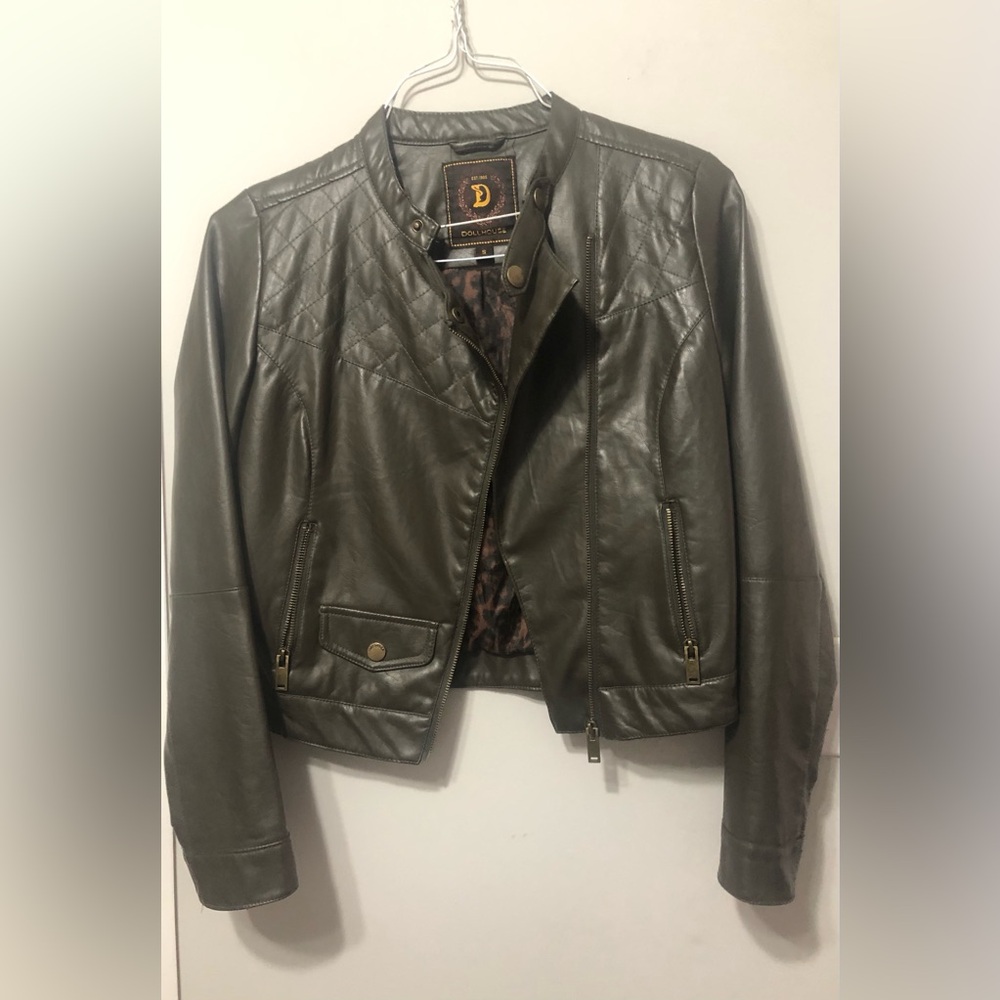 Dollhouse Faux Leather Jacet size S.